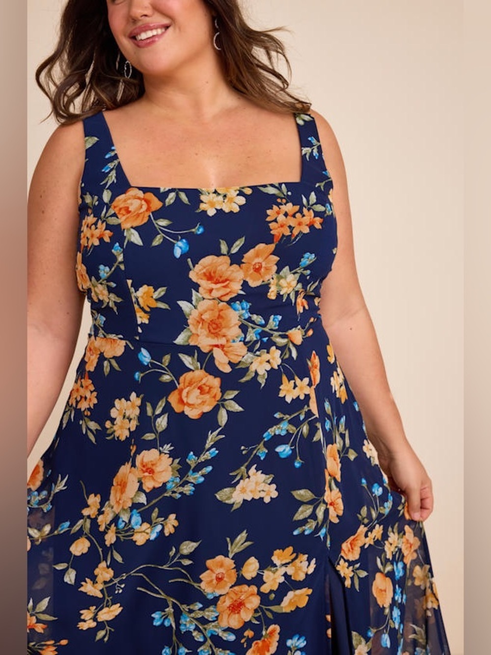 Lulus Remarkable Arrival Navy Blue Floral Sleeveless Maxi Dress - Picture 3 of 10